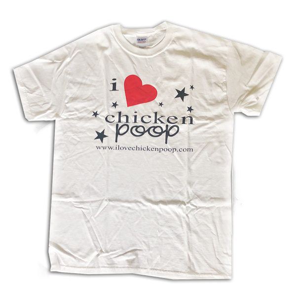 I Love ChickenPoop Tee - White