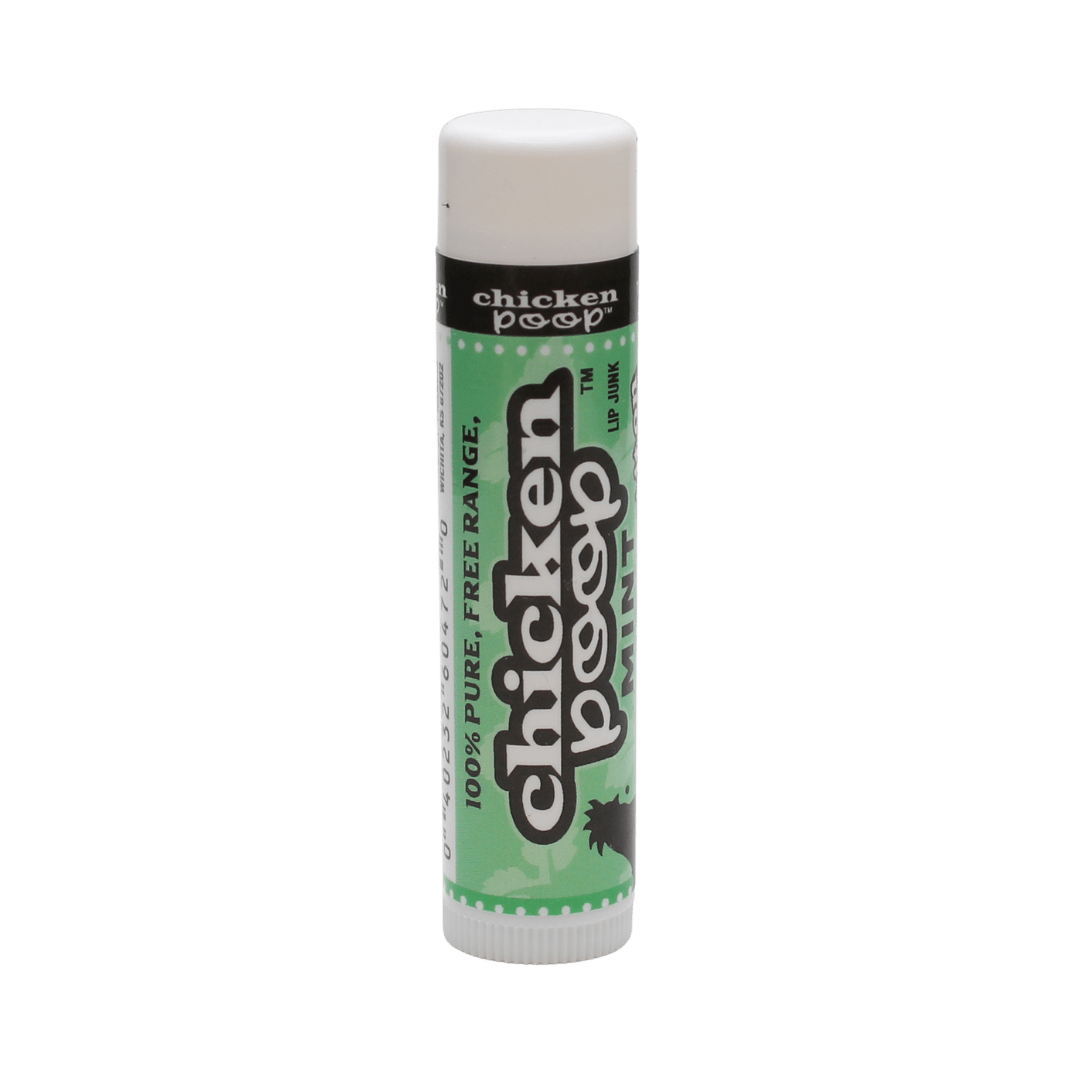 .15 oz. Chicken Poop® MINT, All Natural Lip Balm - Chicken Poop Lip Junk
