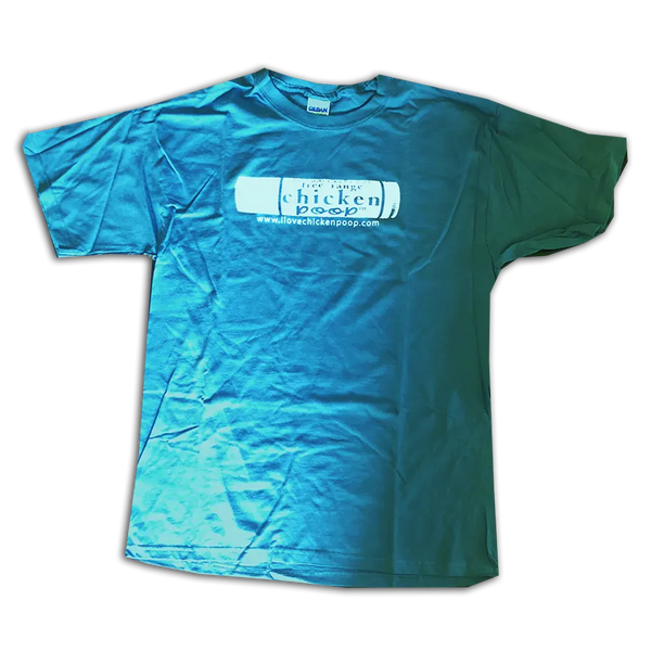 ChickenPoop Tube Design Tee - Blue