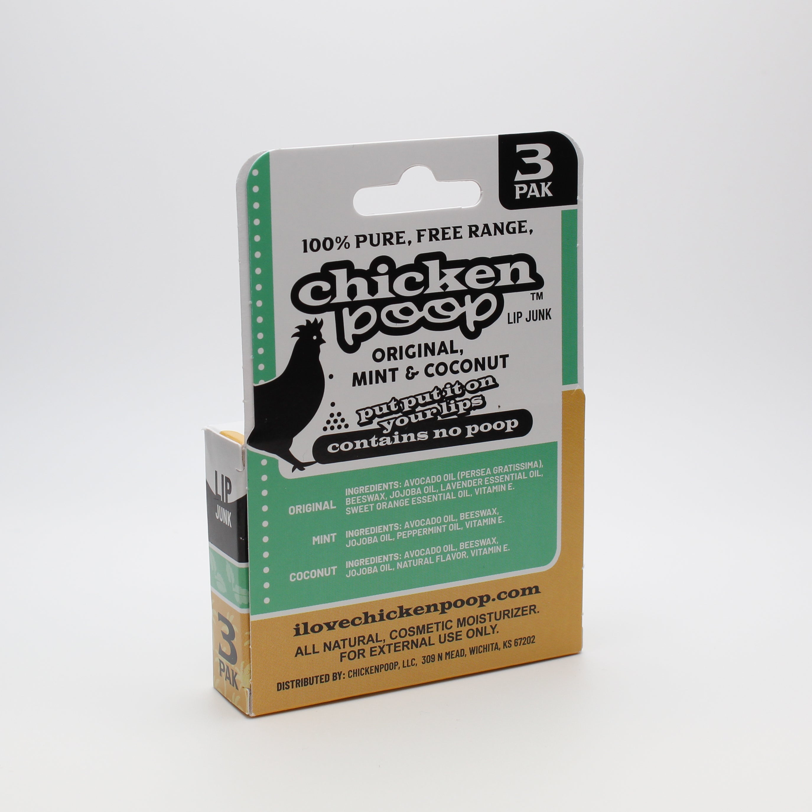 Chicken Poop® FAVORITES Lip Junk Trio – Chicken Poop Lip Junk