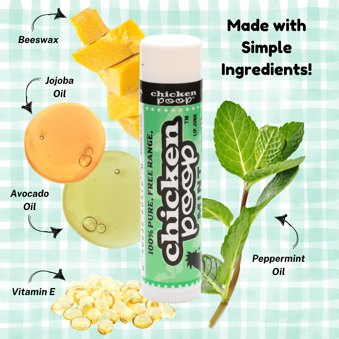 All the Chicken Poop®! All Natural 4 - Pack Combo of Lip Balms - Chicken Poop Lip Junk