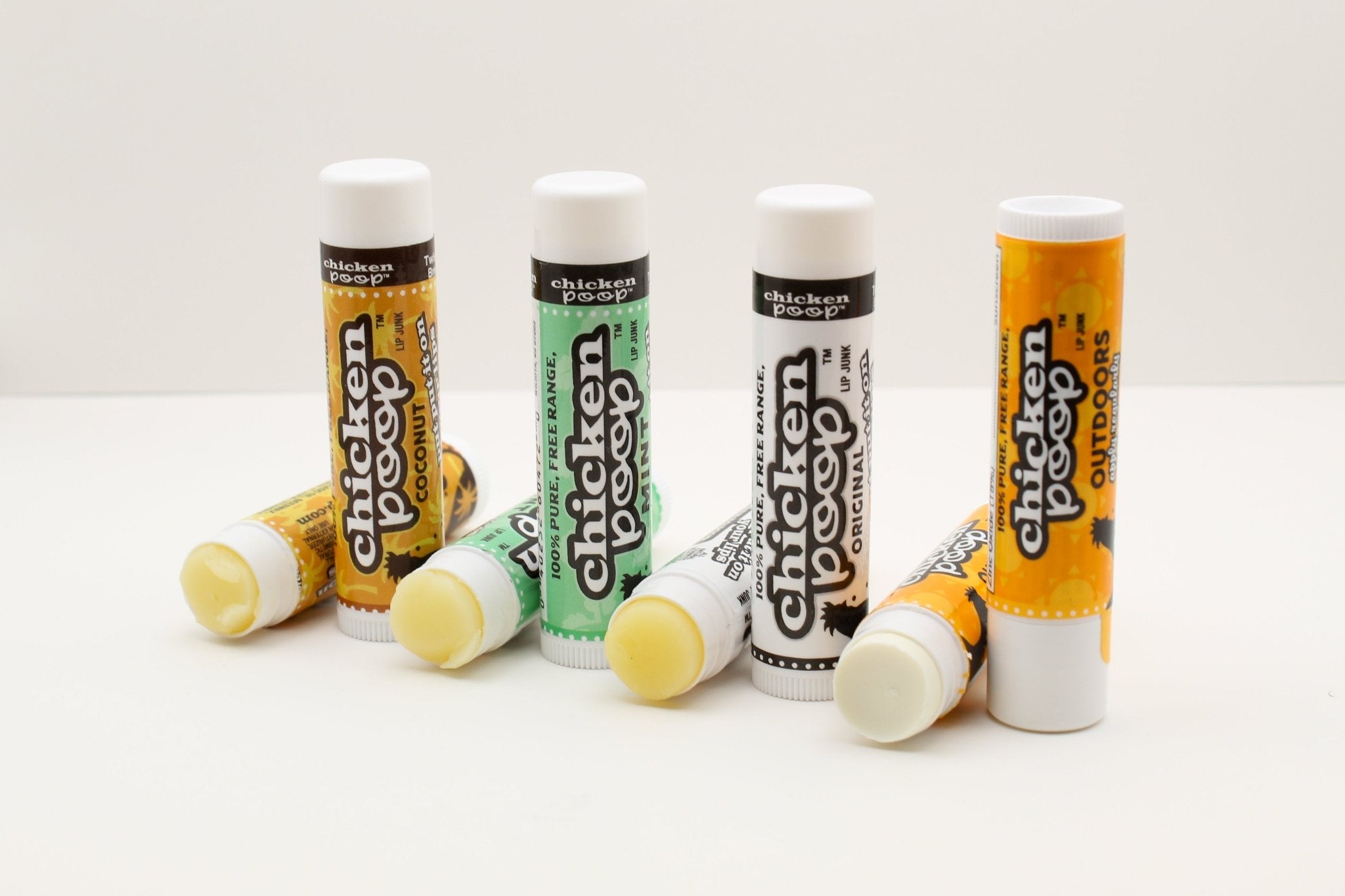 All the Chicken Poop®! All Natural 4 - Pack Combo of Lip Balms - Chicken Poop Lip Junk
