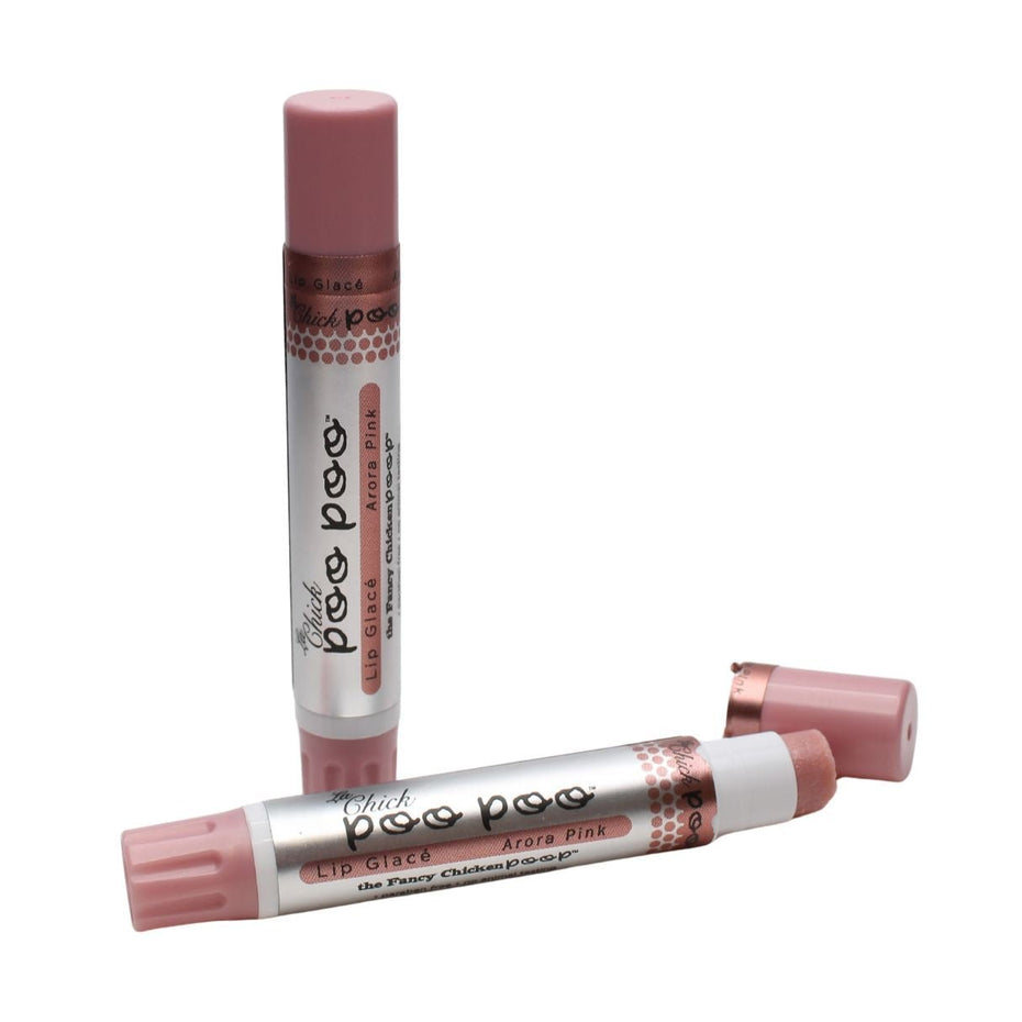 ARORA PINK La Chick Poo Poo® Lip Balm Glace - Chicken Poop Lip Junk
