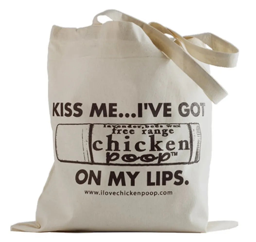 Kiss Me Tote - Chicken Poop Lip Junk