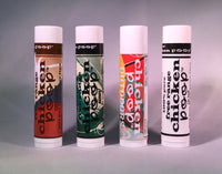 All the Poops!  5 tubes of each flavor! A Heap of ChickenPoop™ Lip Junk